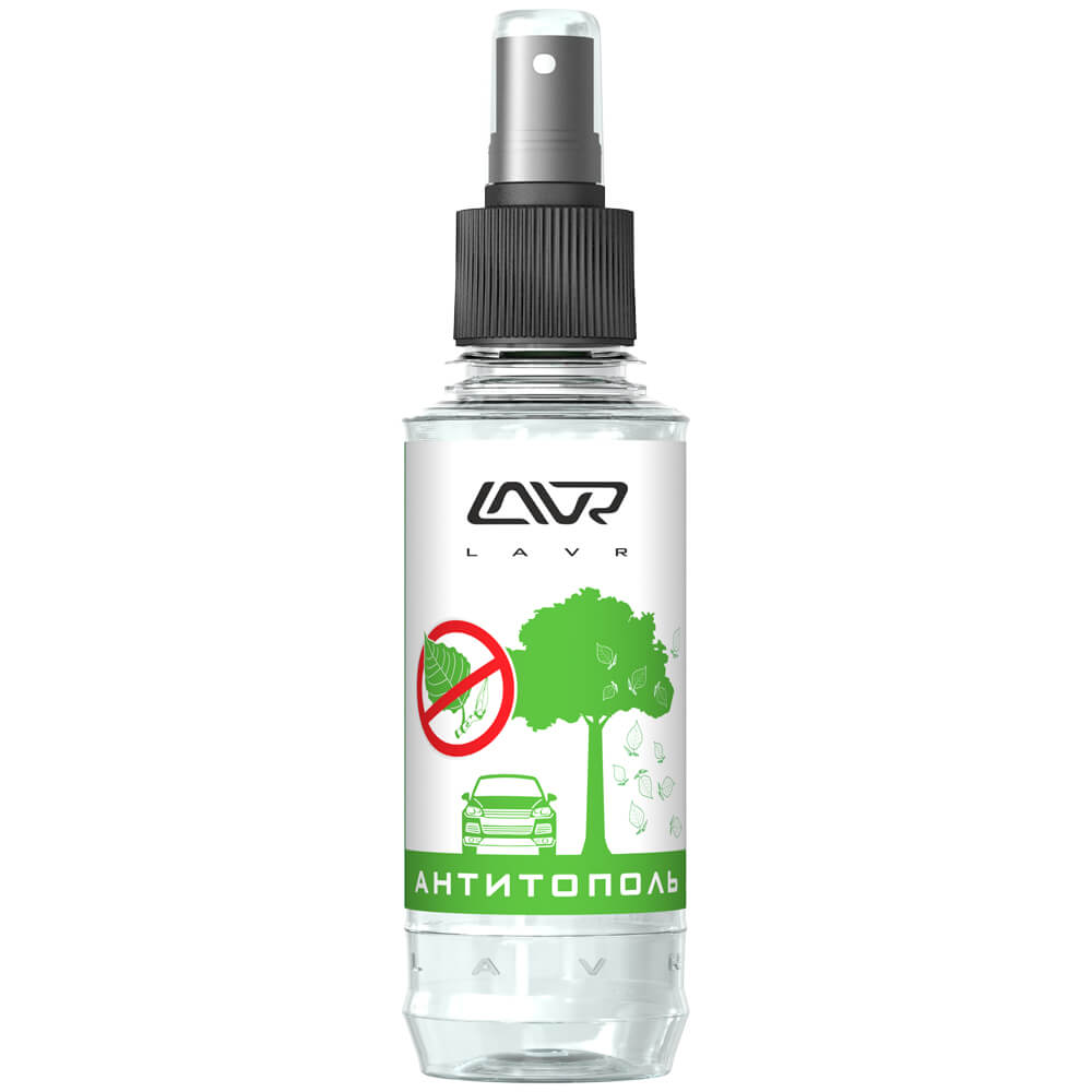 Очиститель LAVR Ln1423 антитополь со спреем LAVR Anti Poplar No Scratch 185мл